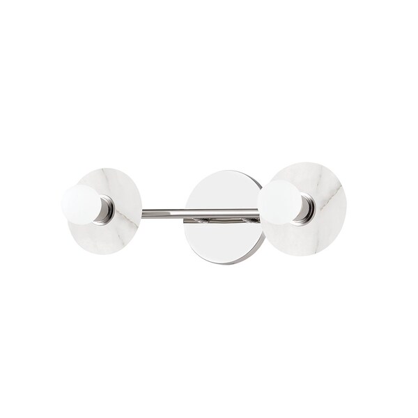 Hudson Valley Lighting Elmont 2 Light Bath And Vanity 4.75 In. Polished Nickel 9202-PN - main
