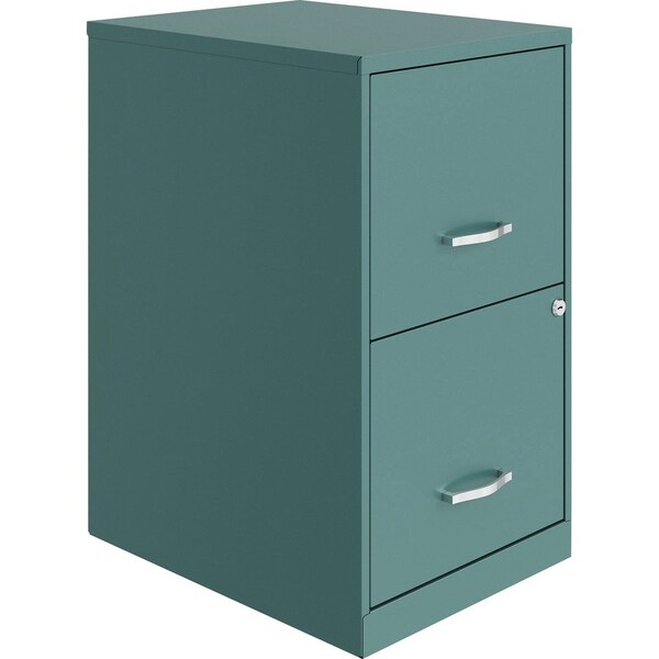 Nusparc 2-Drawer Vertical File Cabinet, 14.2" x 18" x 24.5", Teal NPRVF218AATL - main