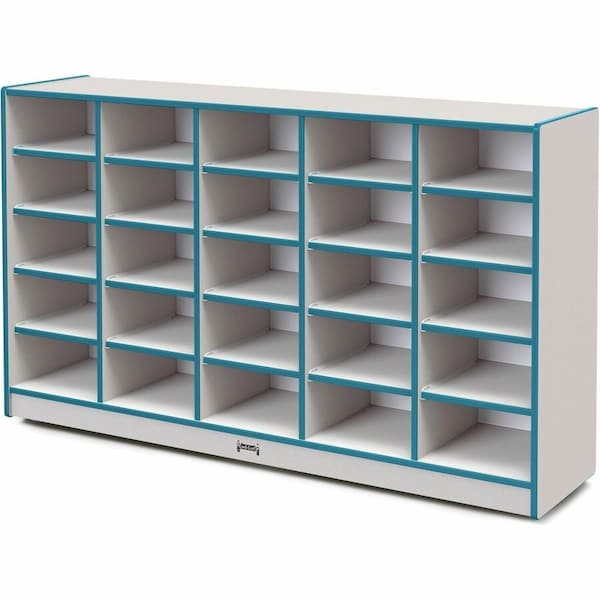 Jonti-Craft Rainbow Accents 25 Tub Mobile Storage, without Tubs, Teal 4025JCWW005 - main
