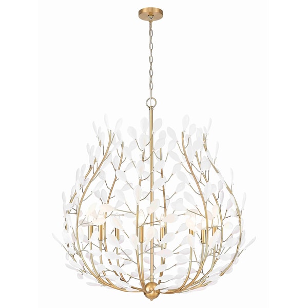 Z-Lite Claudine Modern Gold 8 Light Chandelier 353-38MGLD - main