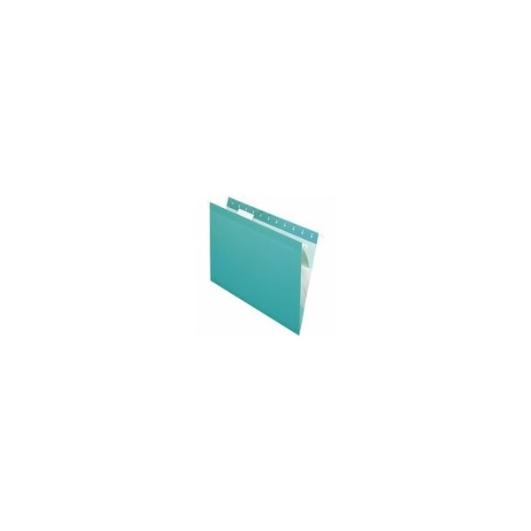 Pendaflex FOLDER, HANG, LTR, 1/5, AQ, 25PK 415215AQU - main