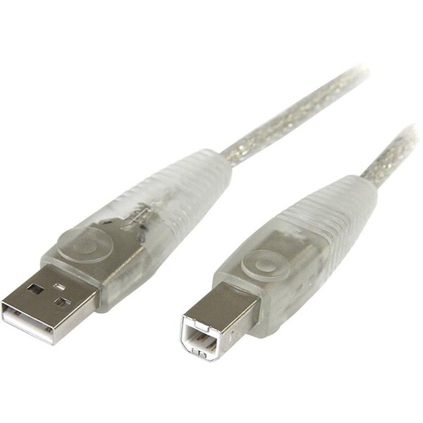 Startech.Com 6 FT TRANSPARENT USB 2.0 CABLE - A TO B USB2HAB6T - main