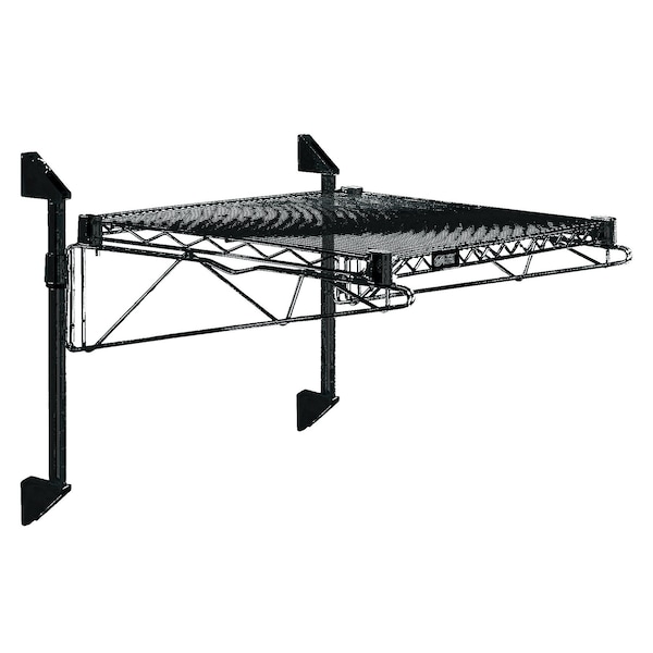 Quantum Storage Systems 14in POST WALL MOUNT CANTILEVER KIT 14X48 BLACK EPOXY WC14-CB1448BK - main