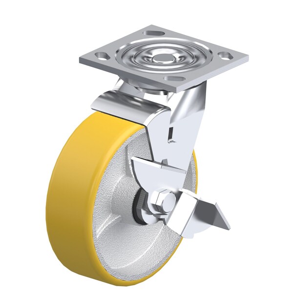 Pegasus Top Plate Swivel Caster, 4x4-1/2 in P21S-UY080R-14-WB - main