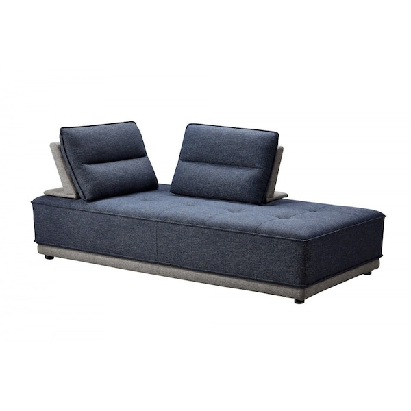 Homeroots Blue and Gray Ultimate Lounger Modular Sectional Sofa 473576 - main