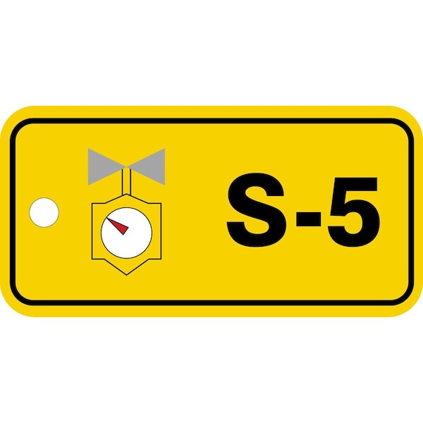 Accuform Danger, RP-Plastic, 3-1/4 in Width, 3/8 in Height, , 5 PK TDJ305VPM - main
