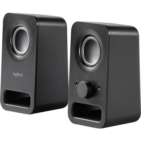 Logitech Logitech Multimedia Speakers Z150 with Clear Stereo Sound (Midnight Black, 3W RMS) - 2 Pack 980000802 - main
