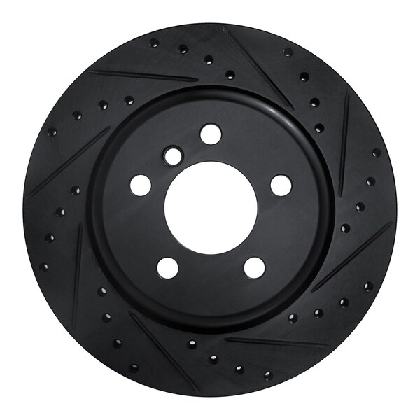 Dynamic Friction Co DFC Brake Rotor - Drilled and Slotted - Black 633-31104R - main