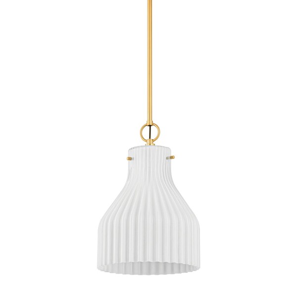 Mitzi Corinthia 1 Light Pendant 4.75 In. Aged Brass H881701S-AGB - main