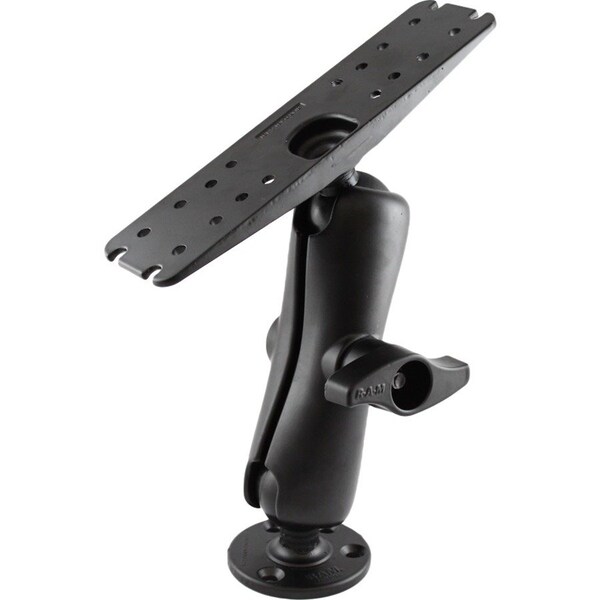 Ram Mounts RAM Double Socket 2.25" Ball Mount with 11" x 3" Plate RAM-D-111U - main