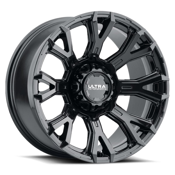Ultra WHEELS 20 Inch Diameter x 10 Inch Width; 8 x 165.1 Millimeter/ 8 x 6.50 Inch Bolt Pattern 123-2181BK25 - main