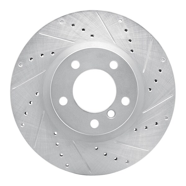 Dynamic Friction Co DFC Brake Rotor - Drilled and Slotted - Silver 631-31036D - main