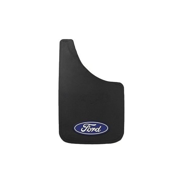 Plasticolor Universal 9 x 15 Set Of 2 Flat Ford Logo Black Fiberglass Reinforced Screw On 000488R01 - main