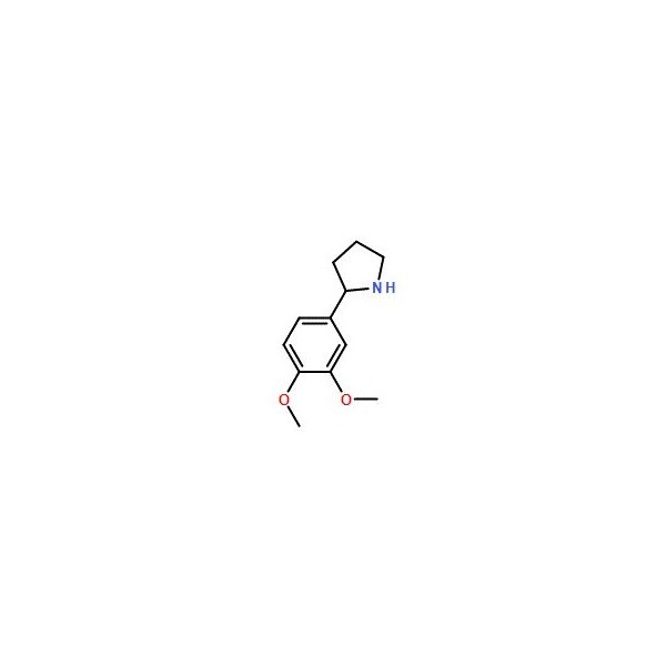 Ak Scientific 2-(3, 4-Dimethoxy-phenyl)-pyrrolidine (1g), CAS 367281-00-3 1733AE-1g - main