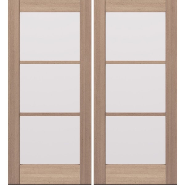 Doornmore G103, 74.5" x 82" ( 2x36" Door) Left Hand, Mahogany SDL 3 Lite Exterior Door G103-SW-3680_2_LI - main