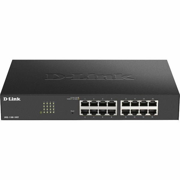 D-Link SMART MANAGED 16-PORT SWITCH. 16 X 1G PORTS. SEGREGATE DIFF DGS-1100-16V2 - main