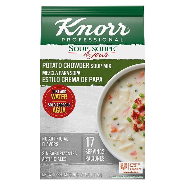 Knorr Professional Soup du Jour Potato Chowder Soup Mix, 26.6 Ounce 84126688 - main