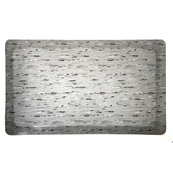 Rhino Mats Antifatigue Mat, 5 ft L x 3 ft W, 7/8 in Thickness, Vinyl, Gray TT-3660G-78 - main