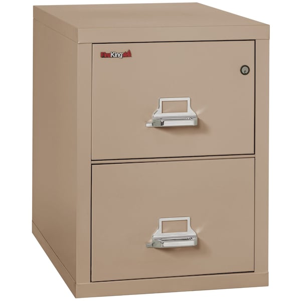 Fireking 2 Drawer, 1 Hr Fire & Impact Rated, Vertical, 31" depth Letter Taupe 2-1831-CTA - main