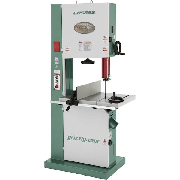 Grizzly 21" Super Heavy-Duty 3 HP Bandsaw with Motor Brake G0566B - main