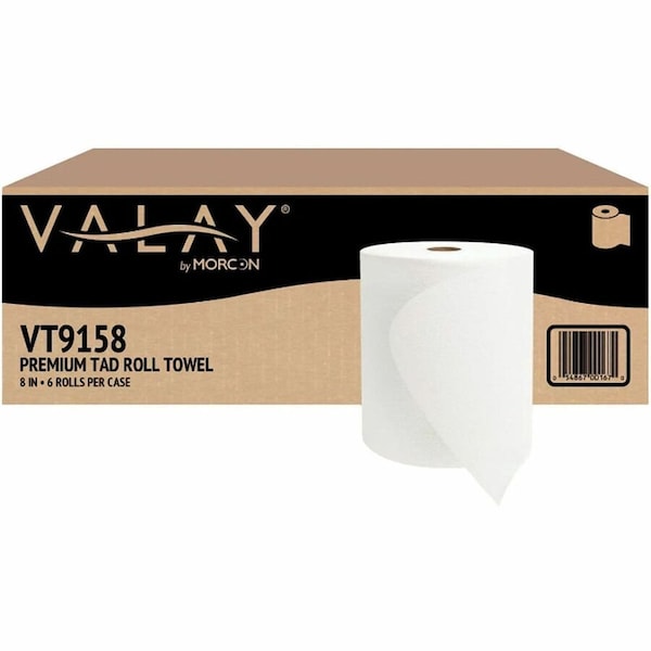 Morcon TAD Premium Roll Towel 1 Ply, White, PK6 VT9158 - main