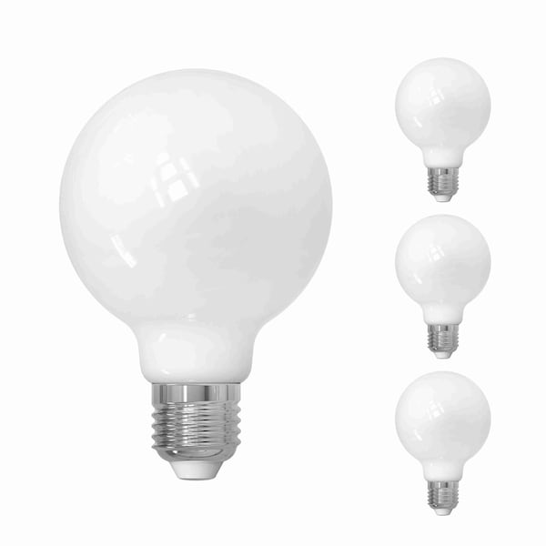 Bulbrite LED Filament, 5 Watt Dimmable G25 Light Bulb, Milky Glass Finish, E26 Base, 3000K, 500 Lumens, 4PK 862089 - main
