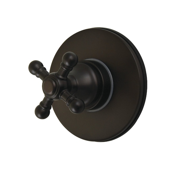 Kingston Brass Single-Handle Six-Way Diverter Valve with Round Trim Kit, Oil Rubbed Bronze KS4035BX - main