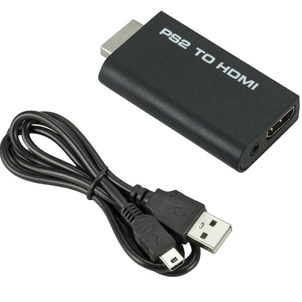 Sanoxy PS2 to HDMI Video Converter Adapter with 3.5mm Audio Output for HDTV Monitor US PPT-203240594110 - main