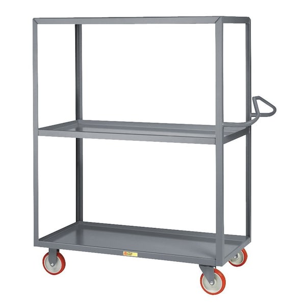Little Giant Welded Multi-Shelf Service Cart with Ergonomic Handle 3ENML-2448-5PY - main