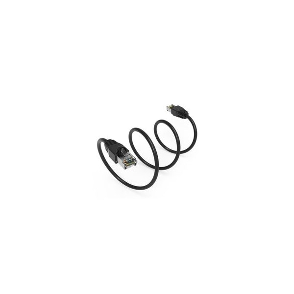 Cable Wholesale Shielded S/FTP Cat6a Ethernet Patch Cable, Snagless/Molded Boot, 26AWG, Black, 35 foot 15X6-52235 - main