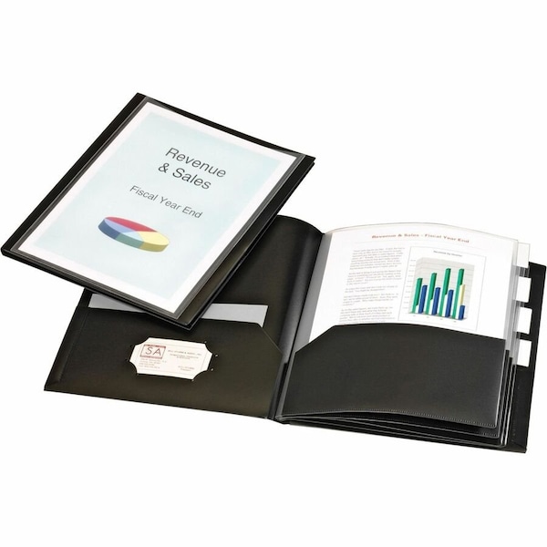Cardinal Letter Pocket Folder, Black CRD13601 - main