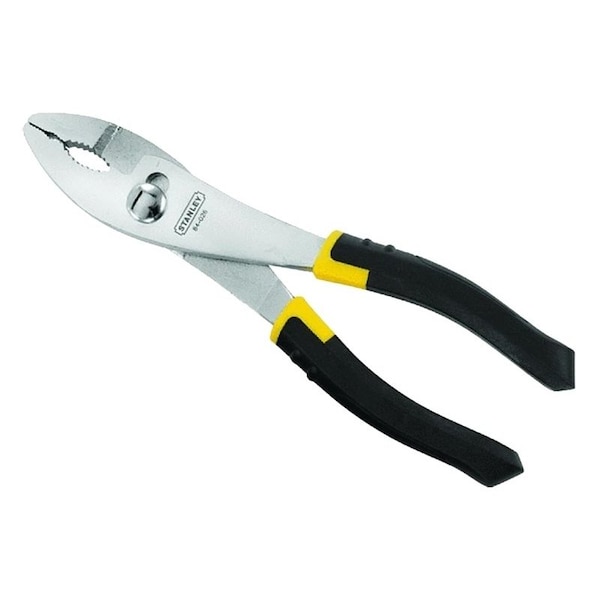Stanley Slip Joint Plier, 8-3/8 in OAL, 43/64 in Jaw Opening, Ergonomic Handle, 7/8 in W Jaw, 1-3/8 in L Jaw 84-026 - main