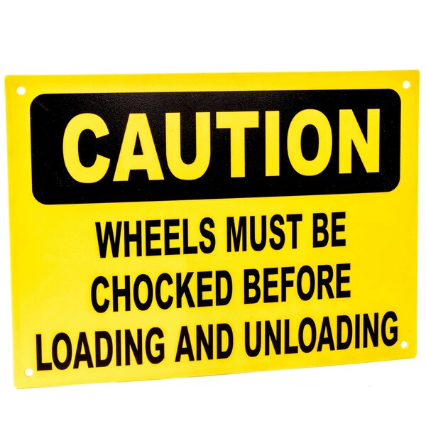 Ideal Warehouse Innovations Econo Caution Sign - English 60-7242 - main