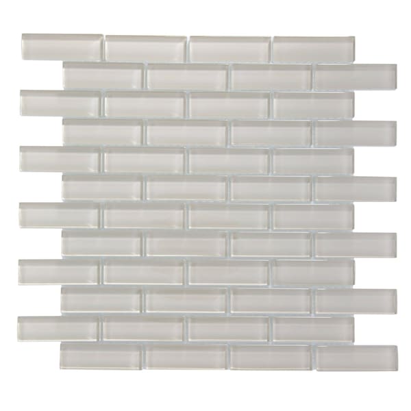 Apollo Tile Light Taupe Beige 11.9 in x 11.9 in Glass Glossy Floor and Wall Mosaic Tile 4.92 sqft/case, 5PK APLBR88085A - main