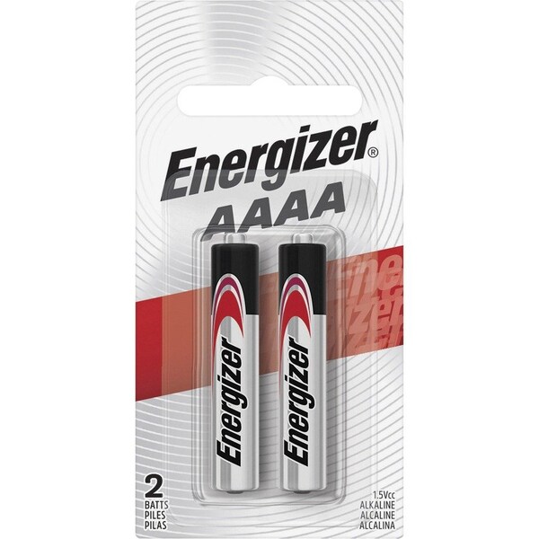 Energizer Max Alkaline Battery, AAAA 1.5V DC 2 PK E96BP-2 - main