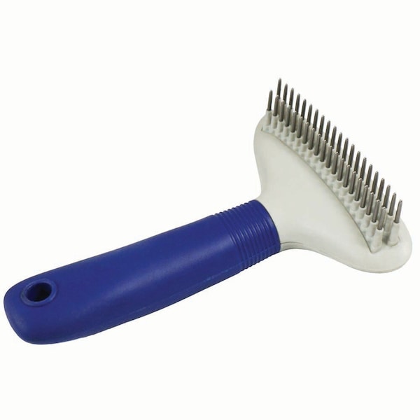 Jorgensen Laboratories Jorvet Pet Grooming Undercoat Rake, with 2 Rows of Teeth J0612 - main