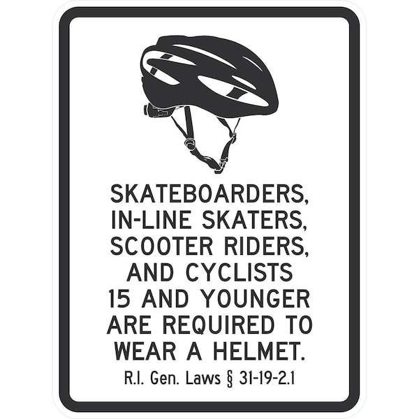 Lyle Skateboarders, In-Line Skaters, Scooter Riders, And, 18x24, High Intensity Prismatic, White G-10506-HI_18x24 - main