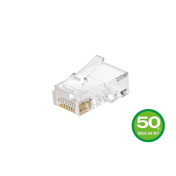 Monoprice Plug, Modular, RJ45, 8P8C, Stranded, PK50 7322 - main