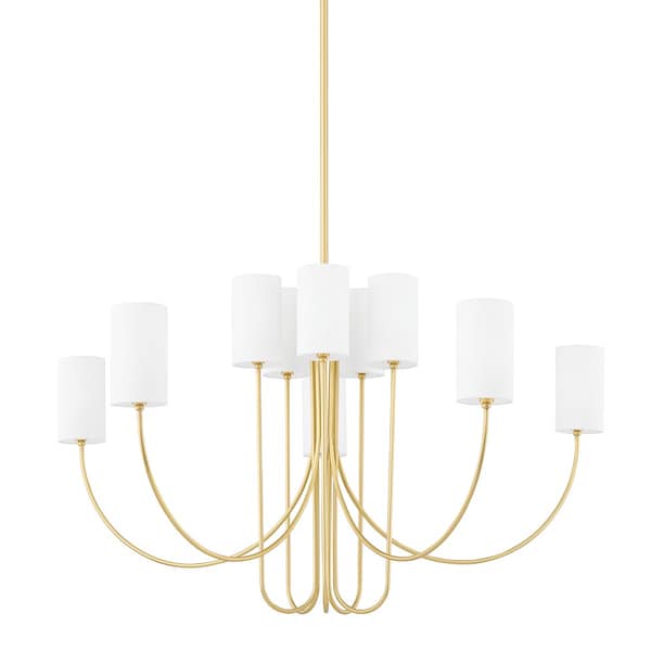 Hudson Valley Lighting Harlem 10 Light Chandelier 48.25 In. Aged Brass 6848-AGB - main