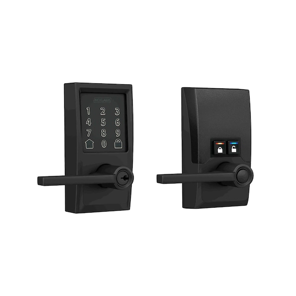 Schlage Residential Century Encode Smart Wifi Touchscreen Latitude Lever Lock with C Keyway; 16300 Latch; and 10063 FE789WBCCEN622LAT - main