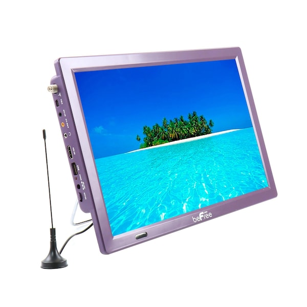 Befree Sound Portable 14 Inch LED TV with HDMI and Built-in Digital Tuner in Purple BFS-TV14-PUR - main