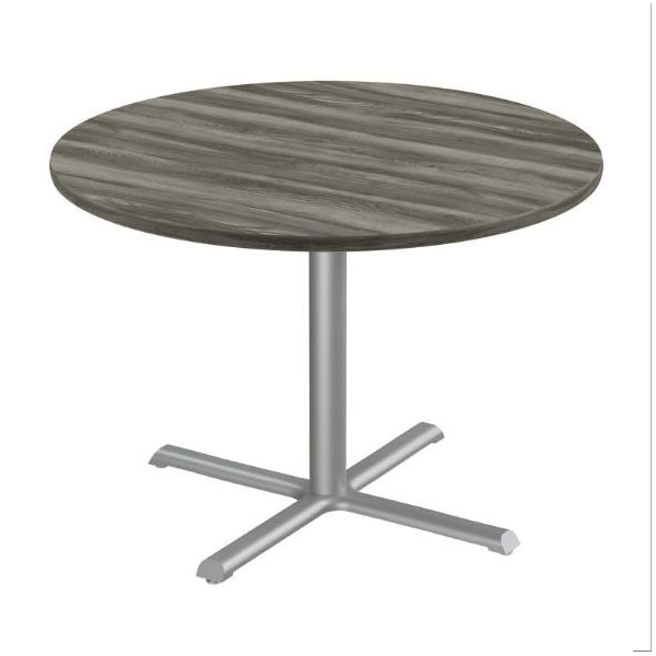 Correll Round Cafe Table, 48 in W, 48 in L, 29 in H, Particleboard Top, New England Driftwood SXT48R-52-98-52 - main