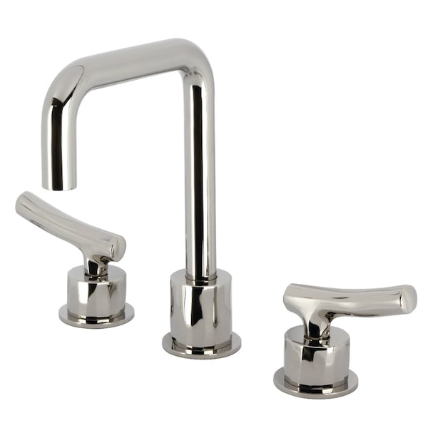 Kingston Brass Widespread Bathroom Faucet with Push Pop-Up Drain, Polished Nickel KS1456TKL - main