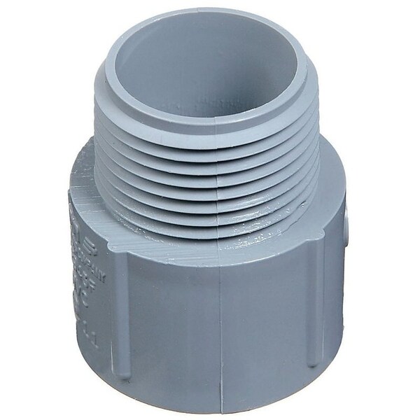 Carlon Conduit Fitting Adapter, 2 in, PVC, PVC Coated, Gray E943JRR - main