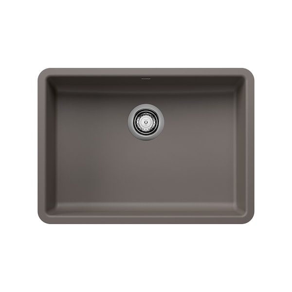 Blanco Precis 25" ADA Single Bowl, Volcano Gray 443119 - main