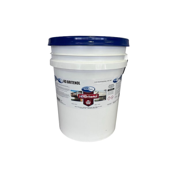 Eaco Chem HD Britenol 5 Gallon - All Purpose Mild-Acid Based Cleaner. Designed to be used on Homes and in Lig HDB5g - main