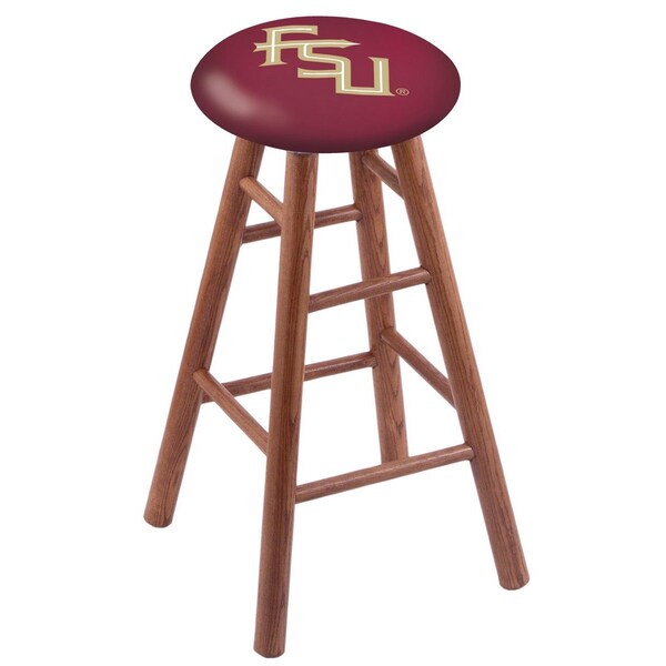 Holland Bar Stool Co Oak Counter Stool, Medium Finish, Florida State (Script) Seat RC24OSMed - main