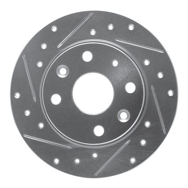 Dynamic Friction Co DFC Brake Rotor - Drilled and Slotted - Silver 631-80023L - main