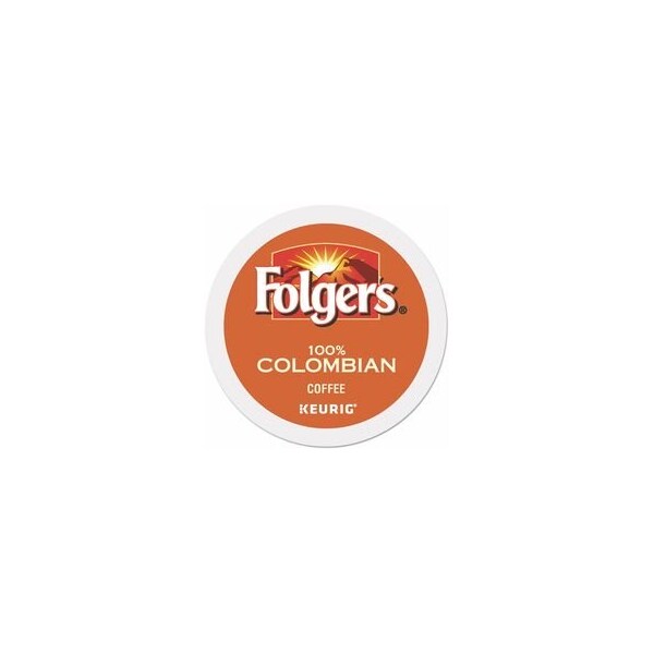 Folgers K-Cup 100% Colombian Coffee, Compatible with Keurig K-Cup Brewer, Medium/Dark, 24 K-Cup, K-Cup, 4PK 5000363990 - main