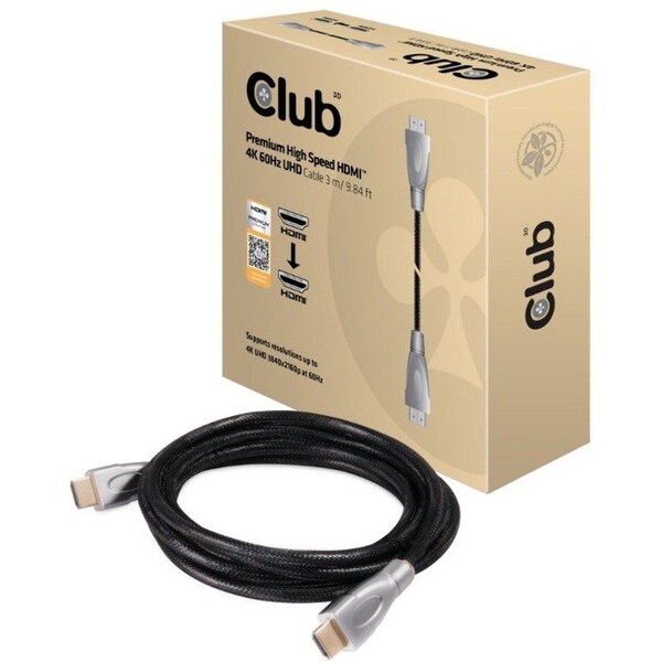 Club 3D B.V Club 3D Premium High Speed HDMI 2.0 4K60Hz UHD Cable 3 meter CAC-1310 - main